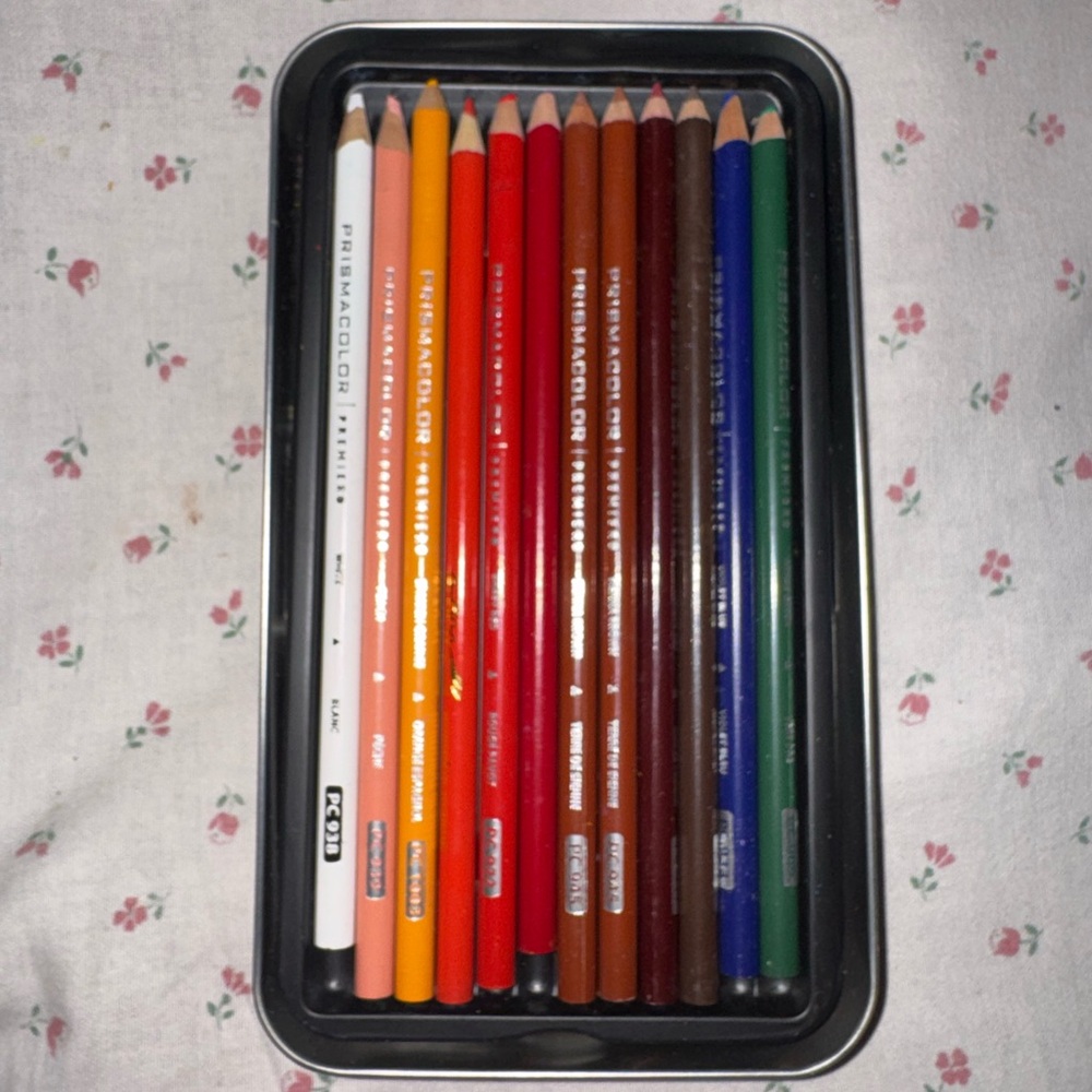 Prismacolor Premier 24 Set Colored Pencil Assorted Multicolor Artist Metal Tin - Picture 3 of 4